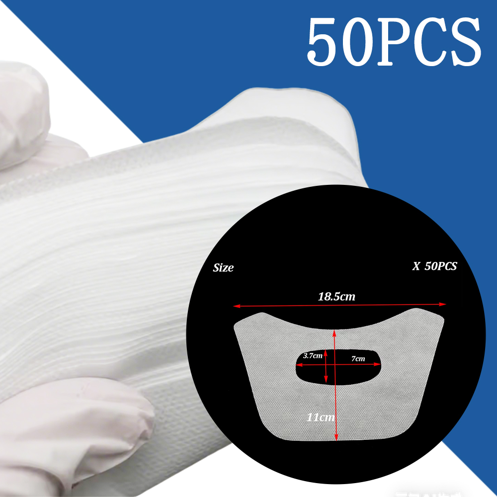 Teeth Whitening Mask - 50 قطعة مناديل قطنية لتبييض الأسنان
