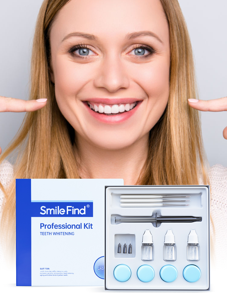 Teeth Whitening Bleaching Kit - طقم تبييض الأسنان المهنية مبيض الأسنان