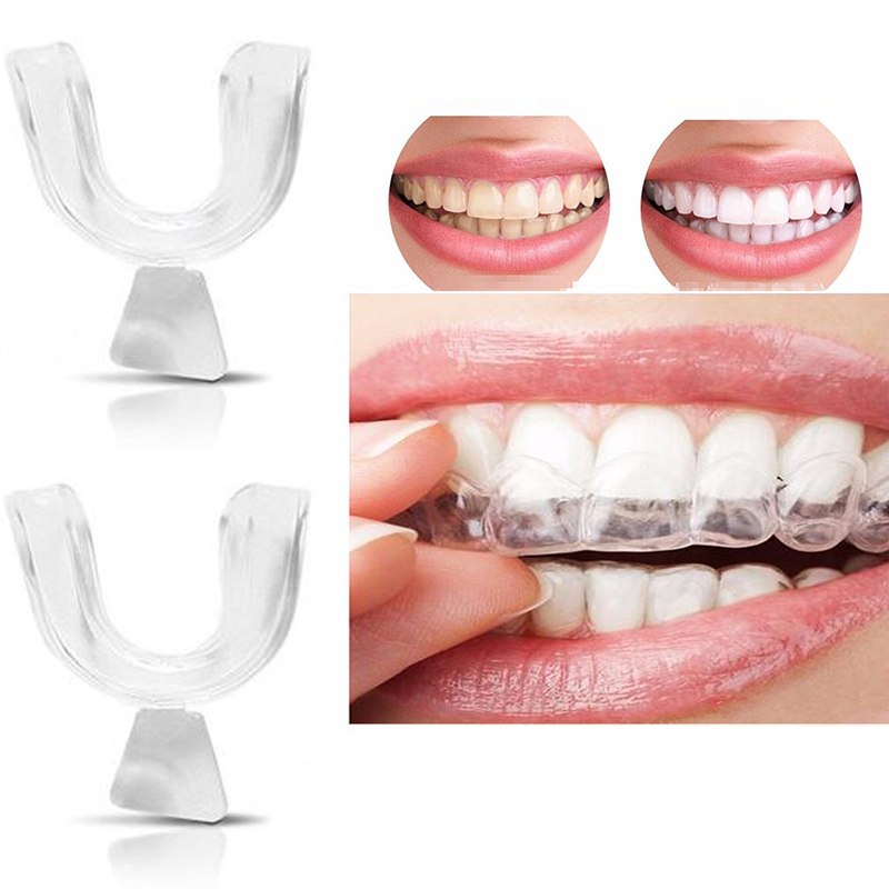 Teeth Whitening With Trays - واقي أسنان ليلي من السيليكون مريح