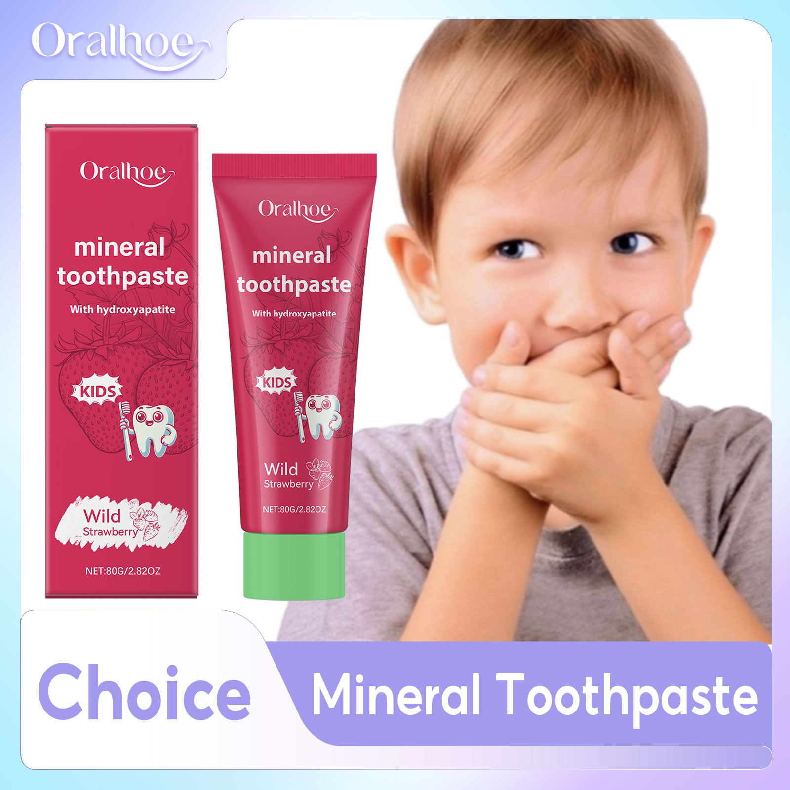 Teeth Whitening Natural - معجون أسنان أورالهو للأطفال لتنظيف وتبييض
