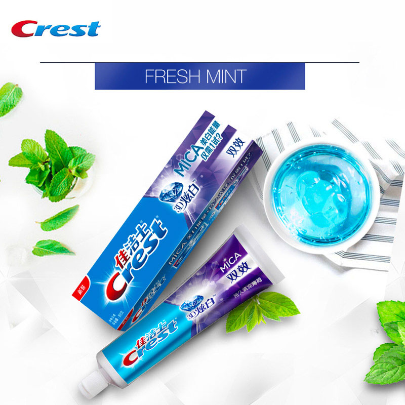 Teeth Whitening Paste - كريست ثلاثية الأبعاد الميكا معجون الأسنان
