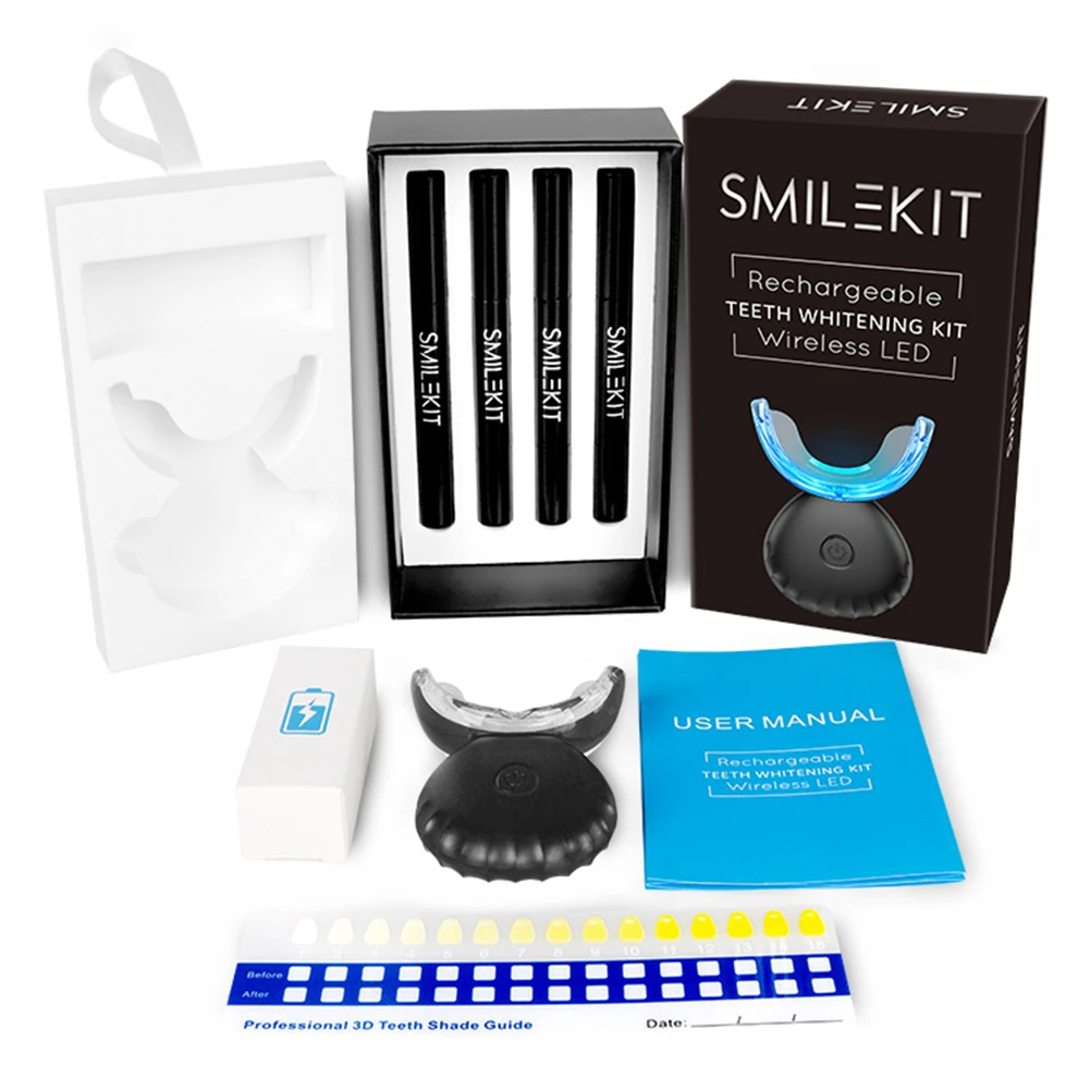 Teeth Whitening Pens - طقم تبييض الأسنان صغير 16 LED