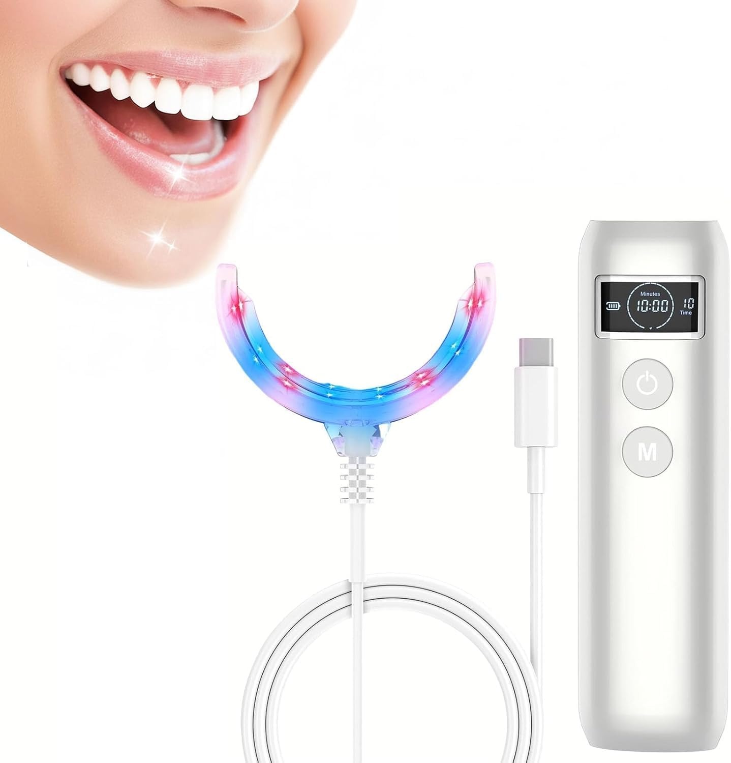 Teeth Whitening With Trays - مصباح مسرع تبييض الأسنان بالضوء الأزرق