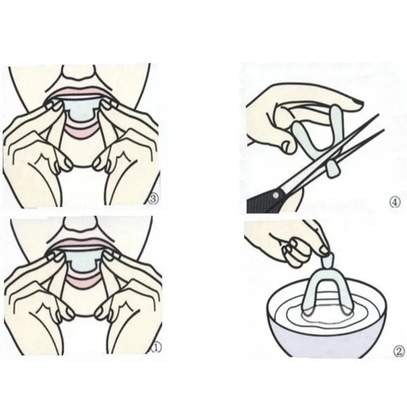 1/3/6 أزواج واقيات فم سيليكون  - مراجعة Teeth Whitening With Trays وسعره