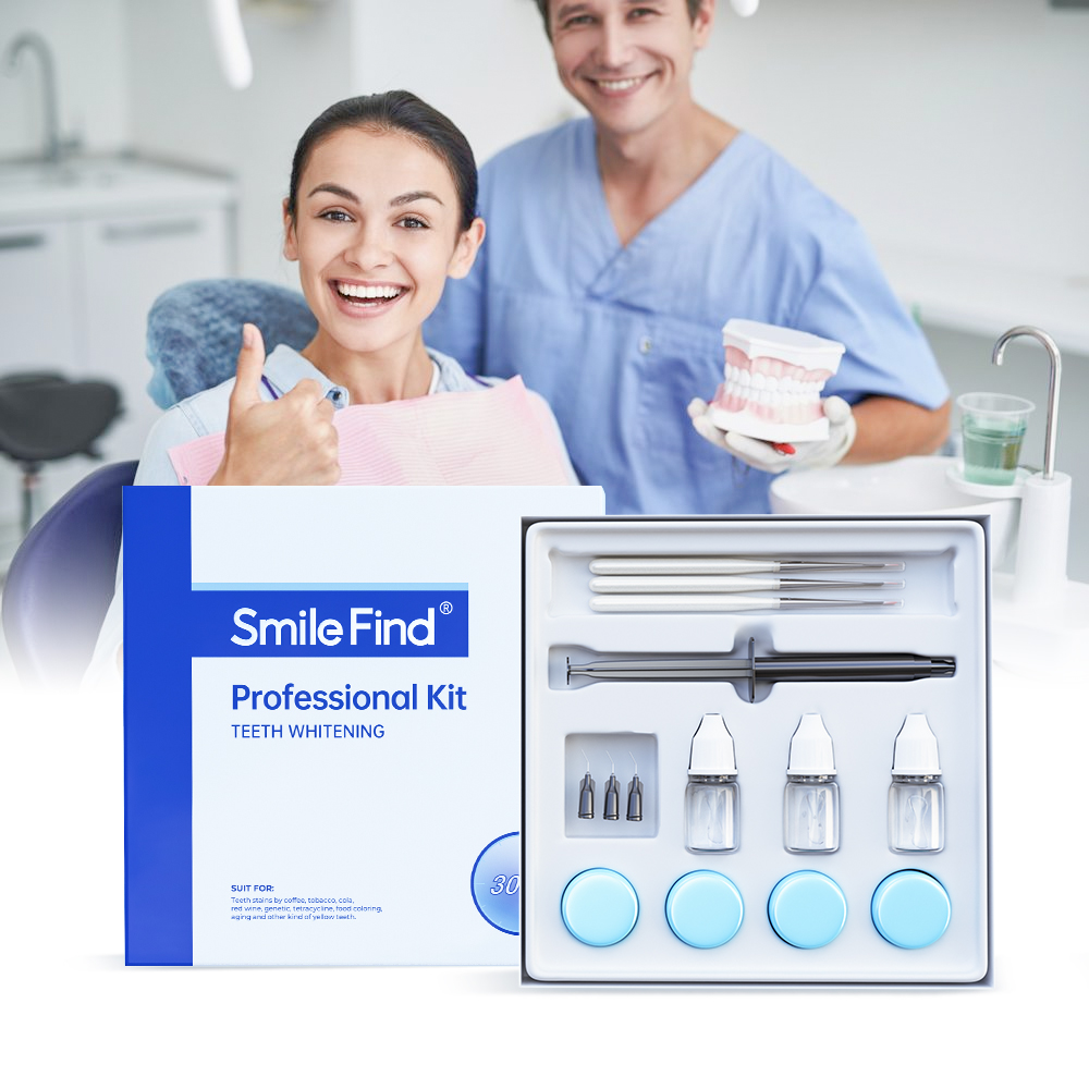طقم تبييض الأسنان المهنية مبيض - مراجعة Teeth Whitening Bleaching Kit وسعره
