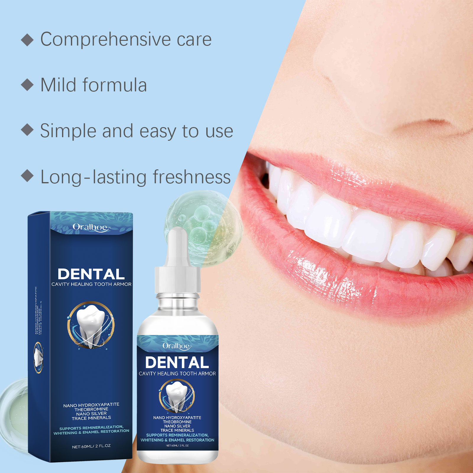 سيروم أورالهو لتفتيح الأسنان،  - مراجعة Teeth Whitening Natural وسعره