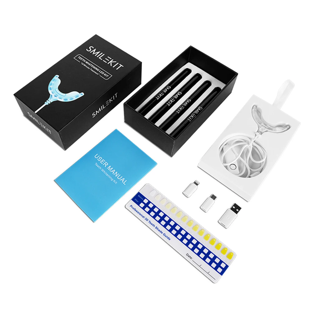 توقيت ذكي 16 LED ضوء بارد طقم  - مراجعة Teeth Whitening Bleaching Kit وسعره