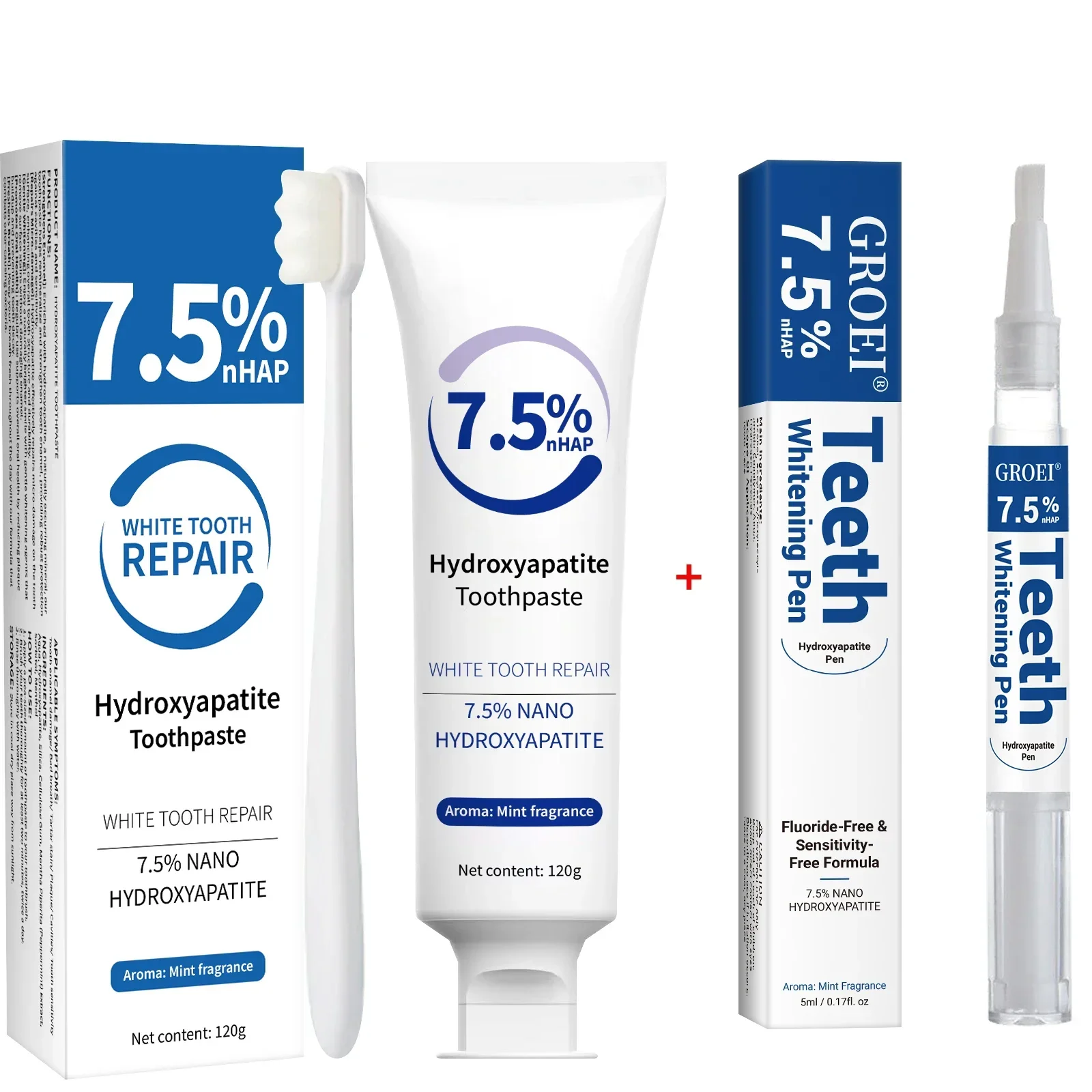 طقم معجون أسنان وقلم تبييض - ت - مراجعة Teeth Whitening Natural وسعره