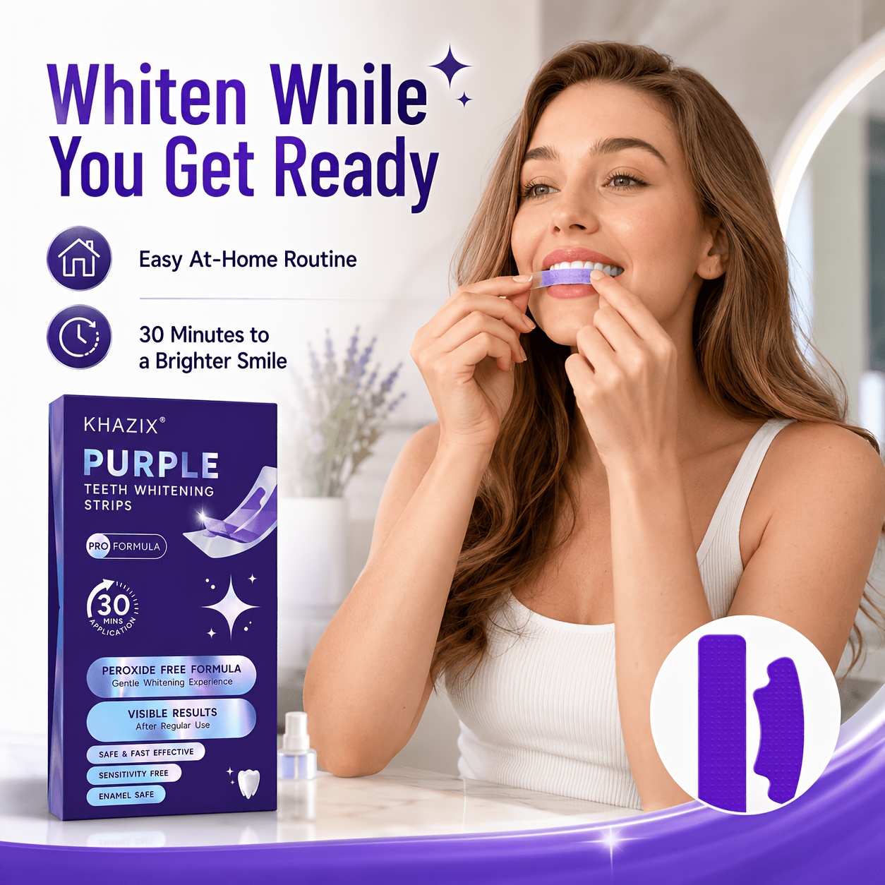 1/10 أزواج من شرائط تبييض الأس - مراجعة Teeth Whitening Retainer وسعره