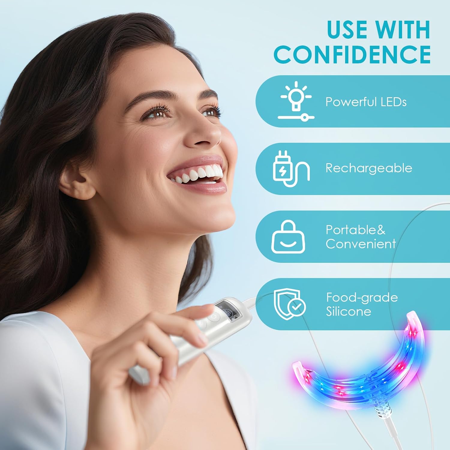 جهاز تسريع تبييض الأسنان بـ 16 - مراجعة Teeth Whitening With Trays وسعره