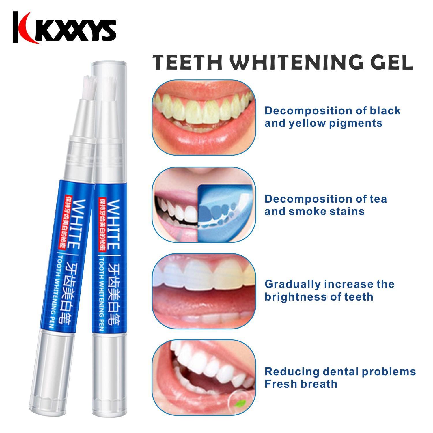 2 قطعة * 3 مللي شعبية الأبيض ت - مراجعة Teeth Whitening Pens وسعره