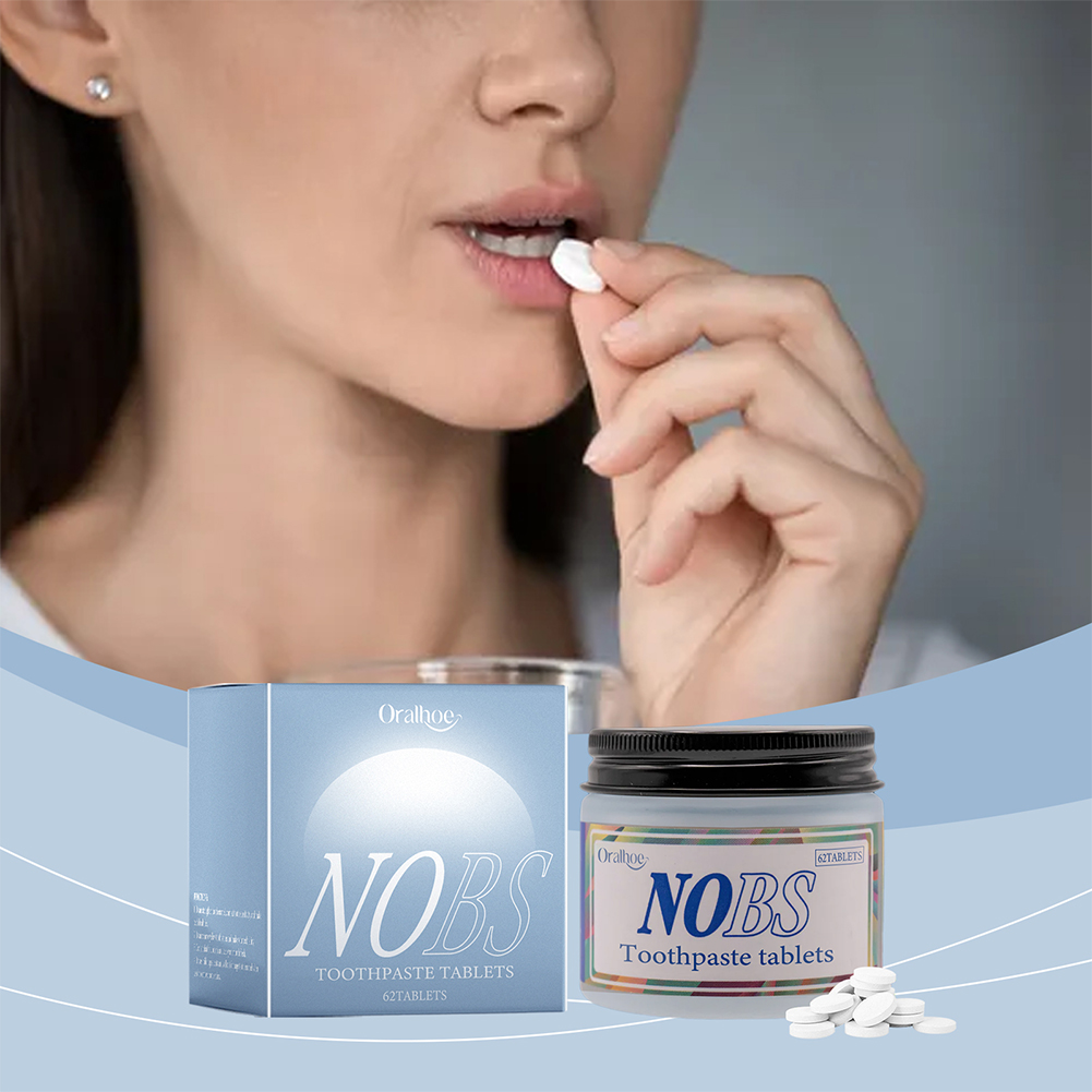أقراص معجون الأسنان NOBS - نان - مراجعة Teeth Whitening With Baking Soda وسعره