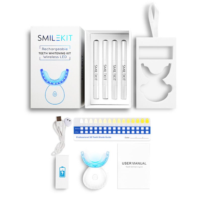 جديد الكهربائية تبييض الأسنان  - مراجعة Teeth Whitening Bleaching Kit وسعره