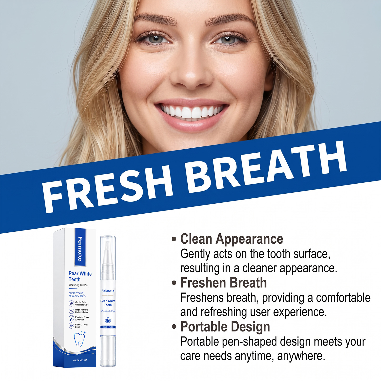 قلم جل تبييض الأسنان المحمول ل - مراجعة Teeth Whitening Pens وسعره