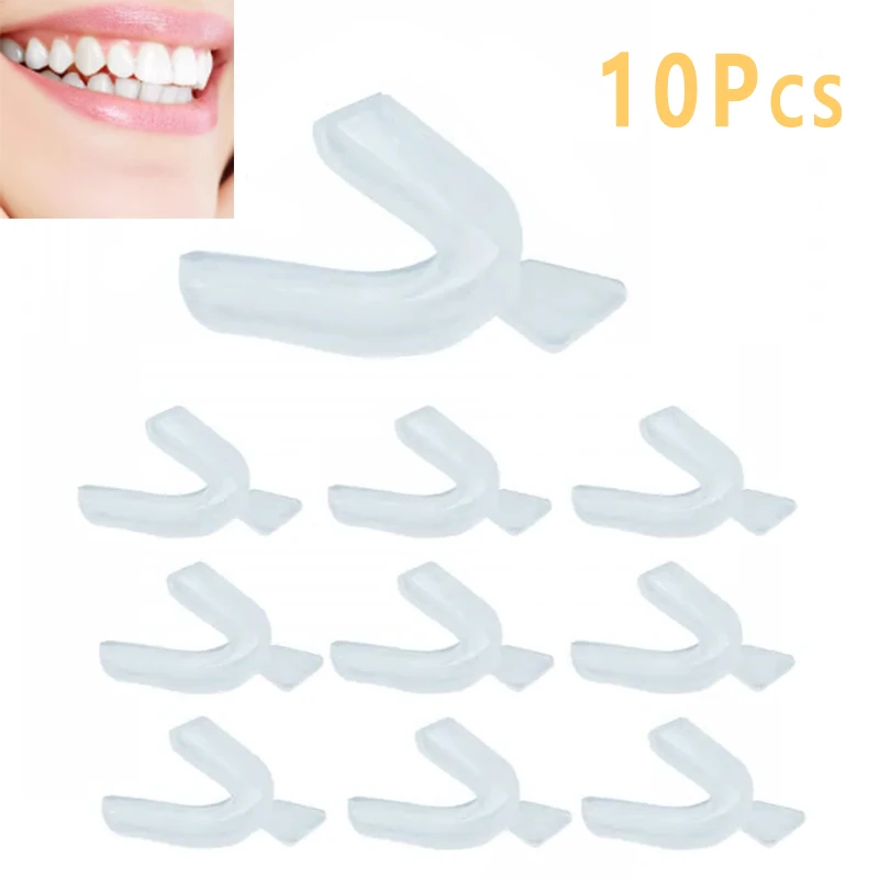 10 قطع من واقي الفم السيليكوني - مراجعة Teeth Whitening With Trays وسعره